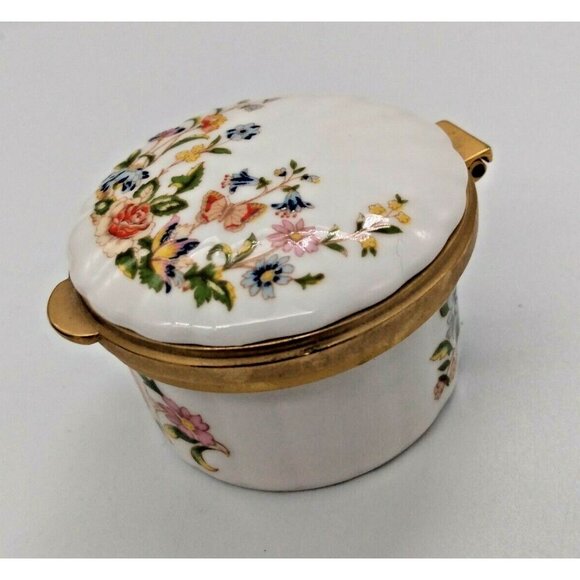 Anysley Hand Painted Dresser Jar "Cottage Garden" pattern Made in England - Picture 2 of 12